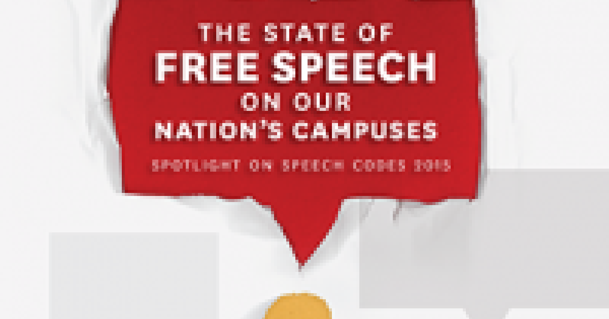 Spotlight on Speech Codes 2015 (text version)